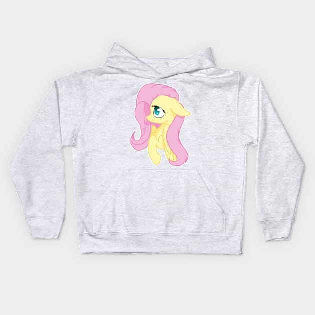 Fluttershy Kids Hoodie by paigenzoe